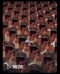 Screenshot of my first ever TikTok post, showing 1,828 views.