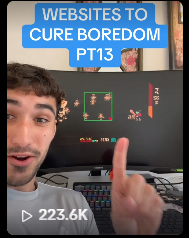 Screenshot of a DuckMath TikTok showing 223.6 thousand views.