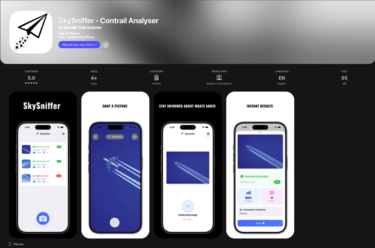 SkySniffer - Contrail Analyser App
